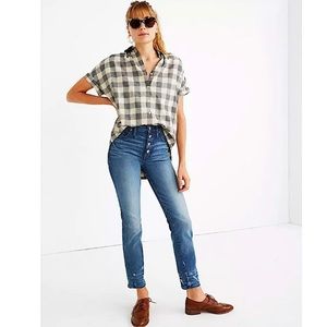 Madewell High Rise Slim Straight Jeans